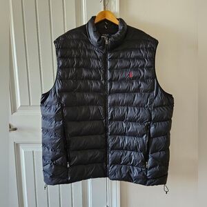 POLO Ralph Lauren Black Vest Coat 4XLT. Big and Tall